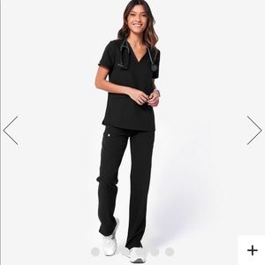 FIGS Black Kade scrub pants